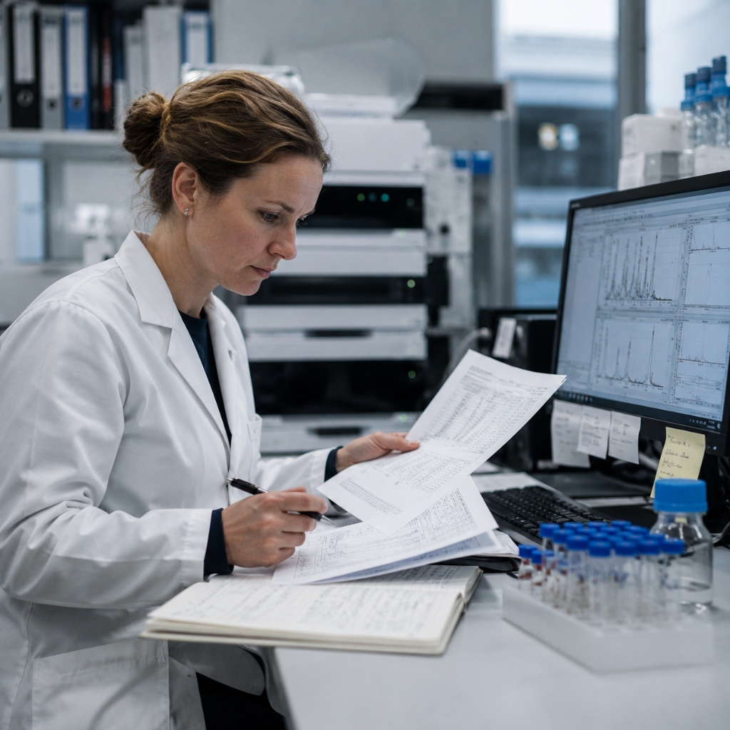 Scientist / PhD reviewer at work